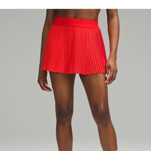 Lululemon Varsity High Rise Pleated Tennis Skirt In Red Size 8